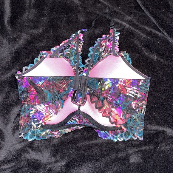 PINK by Victoria’s Secret tropical print bra sz L - Picture 2 of 3